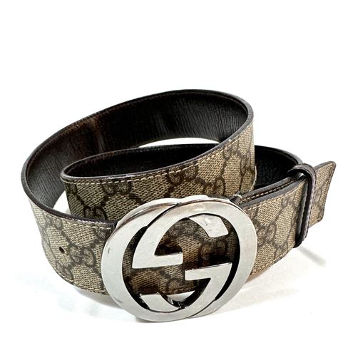 gucci gg belt brown|Gucci belt on model.